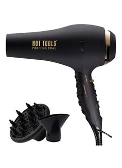 Hot Tools Hot Tools Pro Artist Black Gold 2100 Turbo Ceramic  Ionic Hair Dryer  Fast Dry Lightweight 