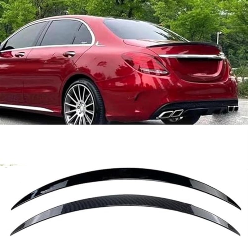 DEMULAX Gloss Black Rear Spoiler for C-Class - Image 3