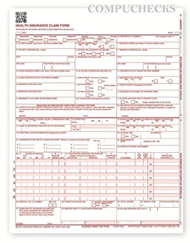 Compuchecks New CMS 1500 Claim Forms - HCFA (Version 02/12) (100 Sheets) - Image 5