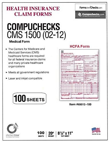 Compuchecks New CMS 1500 Claim Forms - HCFA (Version 02/12) (100 Sheets) - Image 3