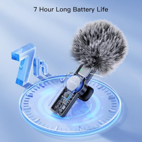 Bietrun 2pcs Lavalier Wireless Microphone for iPhone 15/16/Android Video Recording,Mini Microphone for Game Live Streaming,Interviews,YouTube,TikTok,Vlog (BIT13) - Image 3