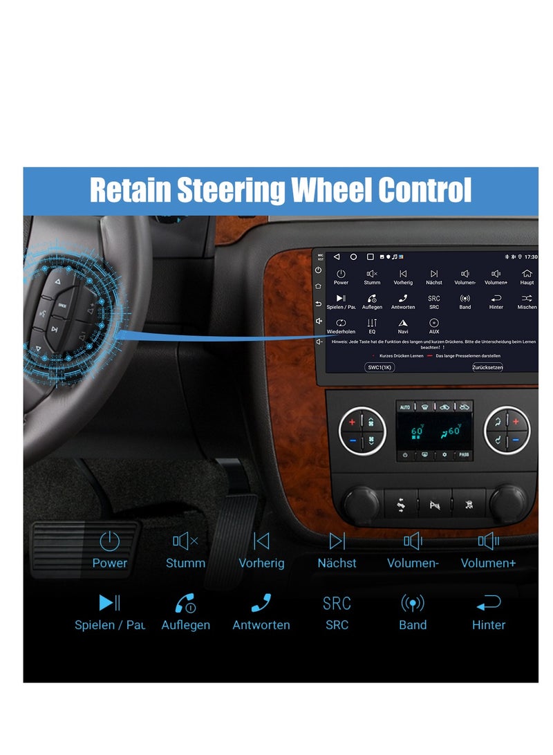 Junsun Car Stereo Radio Android 12 for GMC Yukon Chevrolet Chevy Silverado Tahoe Suburban 2007-2012  - Image 4