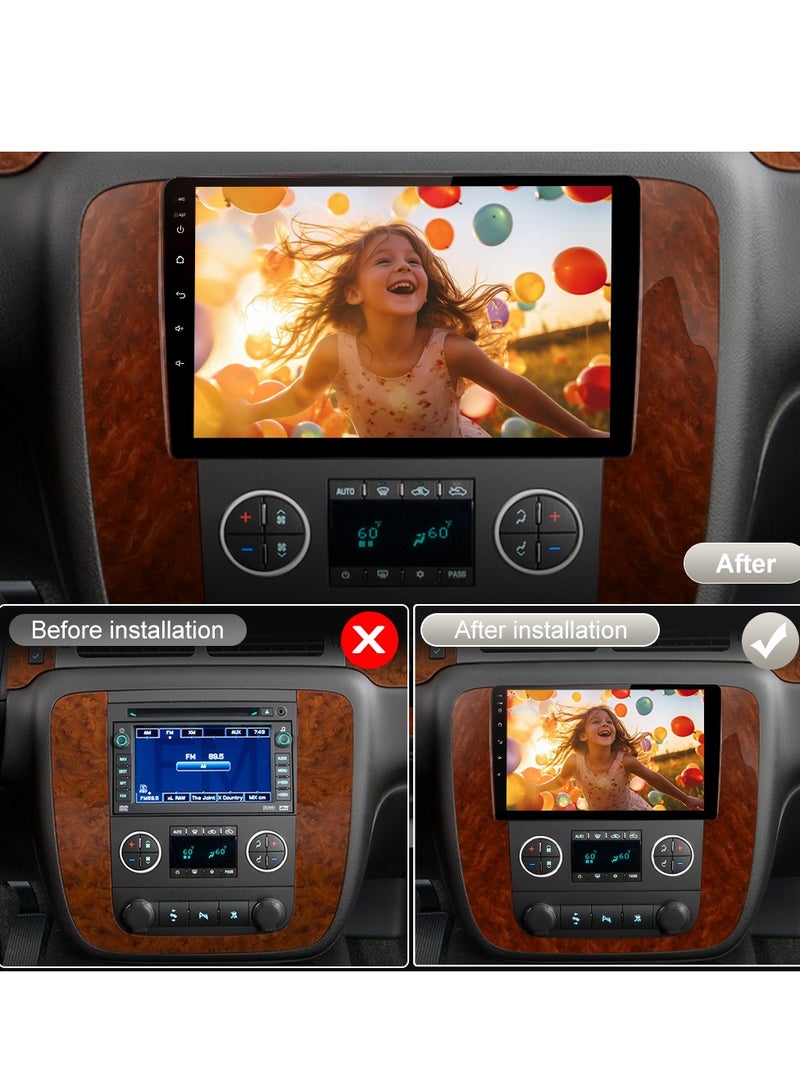 Junsun Car Stereo Radio Android 12 for GMC Yukon Chevrolet Chevy Silverado Tahoe Suburban 2007-2012 - Image 1