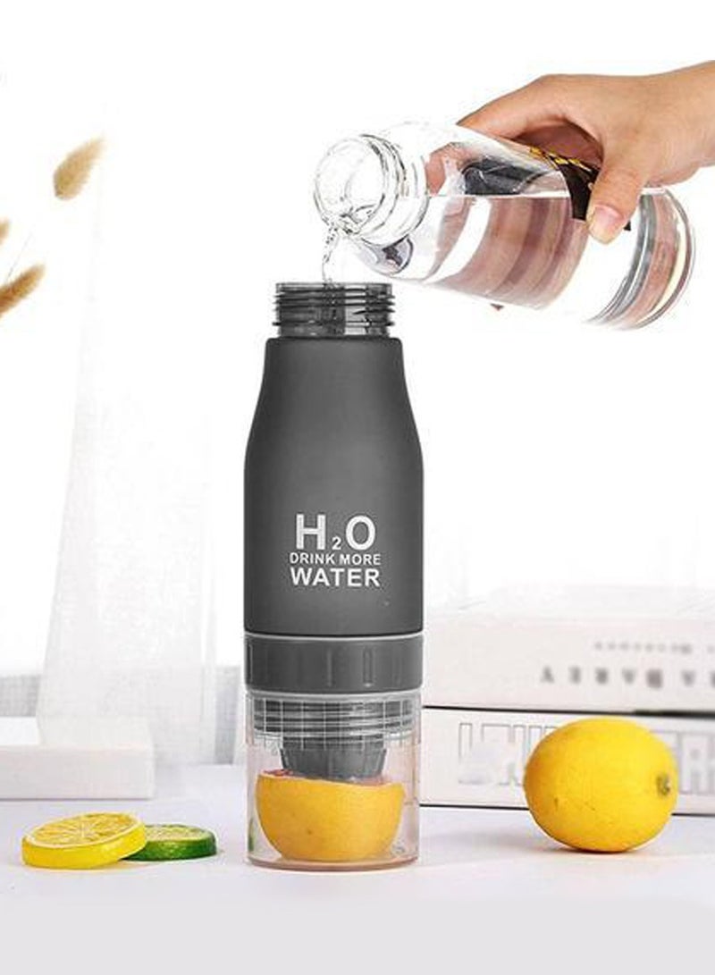 Sports Water Bottle For Healthy and Stylish Lifestyle, Gym Water Bottle, Yoga Workout Water Bottle, Perfect For Detox Water, Healthy Drinks, Fitness, Travel, 650 ml Fruit Infuser Bottle With Carrying Strap - Image 2