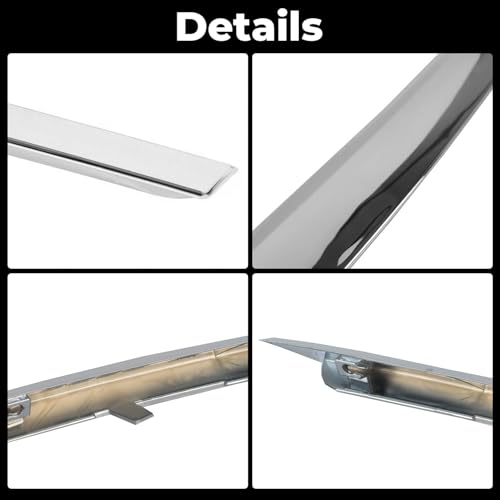 KARPAL Hood Molding Trim Moulding Chrome Compatible with 2010-2016 SRX 22774203 GM1235120 - Image 5