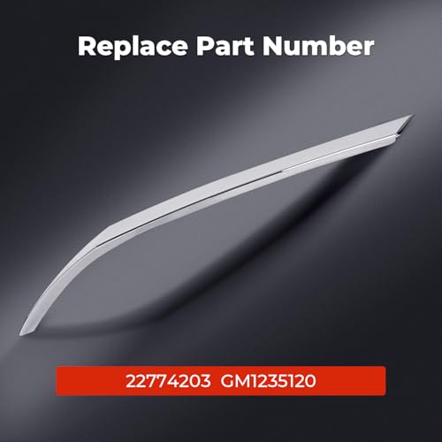 KARPAL Hood Molding Trim Moulding Chrome Compatible with 2010-2016 SRX 22774203 GM1235120 - Image 3
