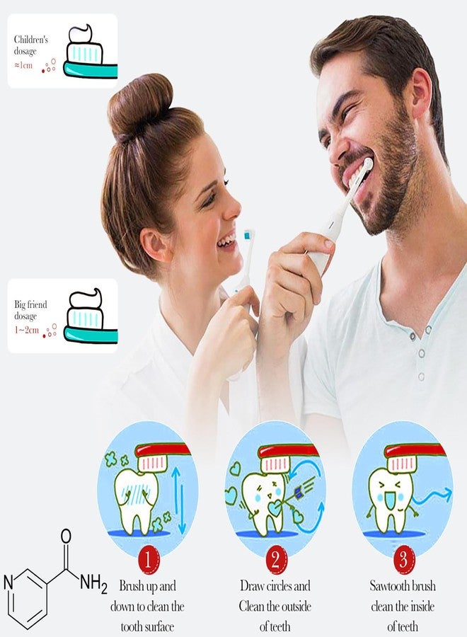 بيو أكوا معجون أسنان بيو أكوا 1.5X لتبييض الأسنان الفوري، يوازن البكتيريا النافعة في الفم، يبيض الأسنان، يحمي اللثة، يمنح نفسًا منعشًا، آمن على مينا الأسنان، 100 غرام / 3.38 أونصة (يبيض الأسنان ويزيل الاصفرار (النيكوتيناميد)) - Image 4