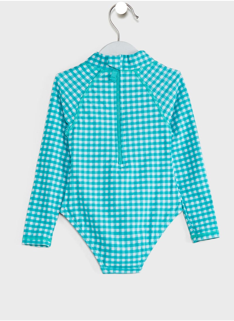 Cotton On - Kids Checked Swimsuit - Image 1