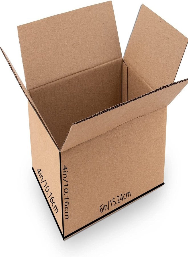 Bleus صندوق كرتون مموج ثلاثي الطبقات من بلوس باكيدجينج، مناسب للتعبئة والشحن، مقاس 6×4×4 بوصة، طول 6 بوصة - عرض 4 بوصة - ارتفاع 4 بوصة، شديد الصلابة، لون بني (25) - Image 1