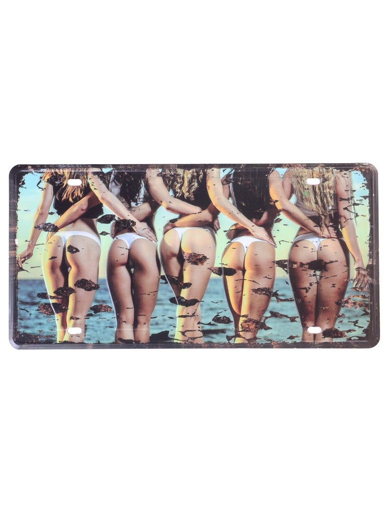 Generic Classic design car metal license plate for decoration 