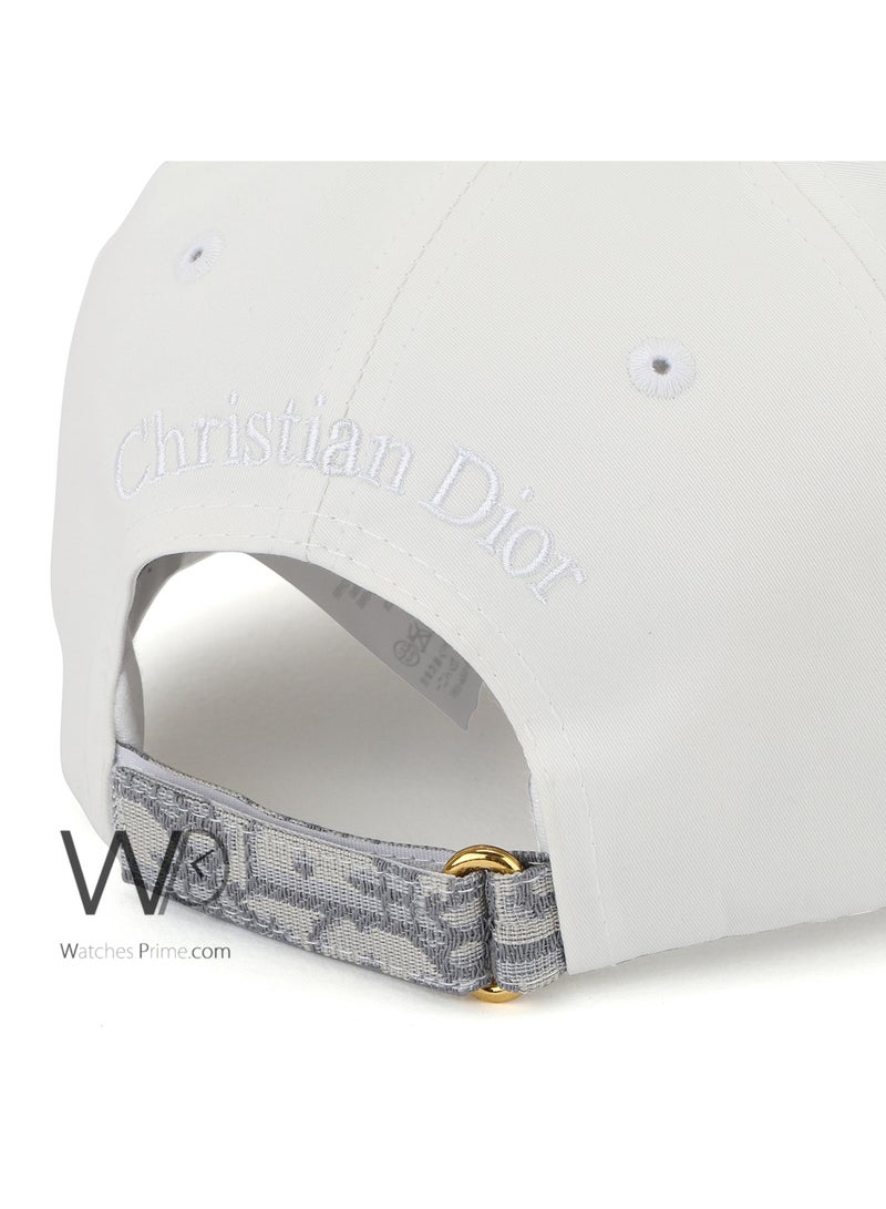 Dior Christian Dior Baseball Cap White Color Cotton Hat For Men  - Image 3