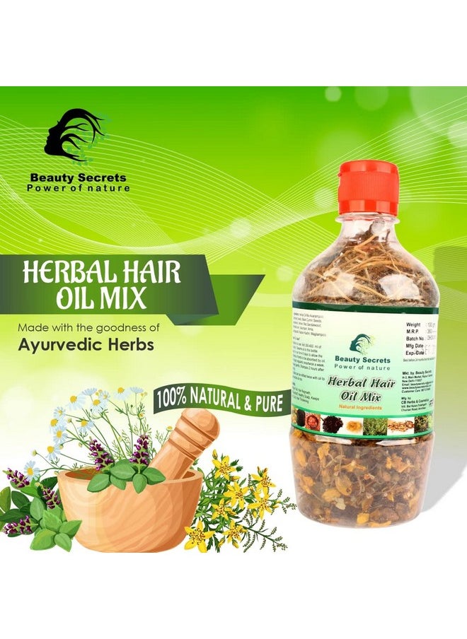beauty Secrets - Make Your Own Hair Oil Dry Ayurvedic Herb Mix (12 Vital Herbs)_100Gm-For Complete Haircare For Men & Women- - Image 1