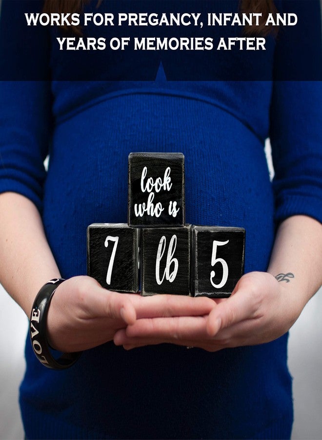 MAINEVENT Baby Monthly Milestone Blocks, Newborn Photography, Baby Shower Accessory - Image 4