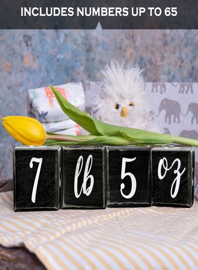 MAINEVENT Baby Monthly Milestone Blocks, Newborn Photography, Baby Shower Accessory - Image 5