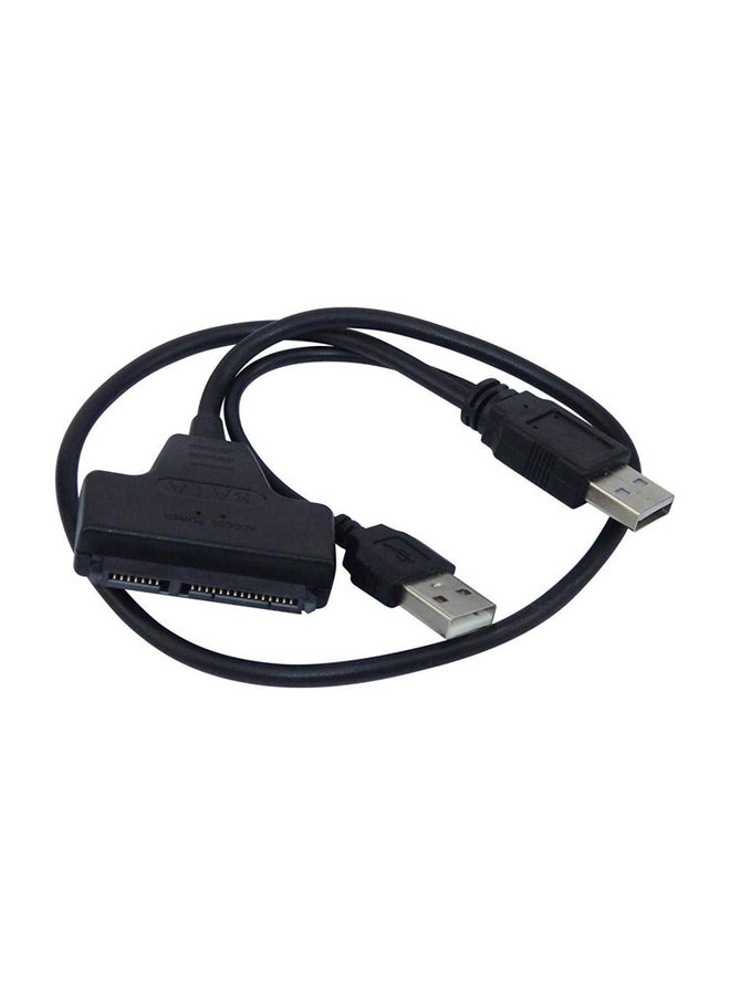 كابل محول محرك القرص الصلب إلى USB أسود - Image 1