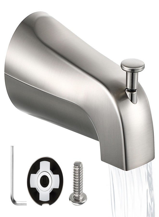 صنبور حوض استحمام Enhon Slip On Diverter متوافق مع Kohler GP85556، بديل صنبور حوض الاستحمام/الدش، يناسب أنبوب مياه نحاسي 1/2 بوصة، مفتاح سداسي 5/32 بوصة مرفق (لون نيكل مصقول، عبوة واحدة) - Image 1