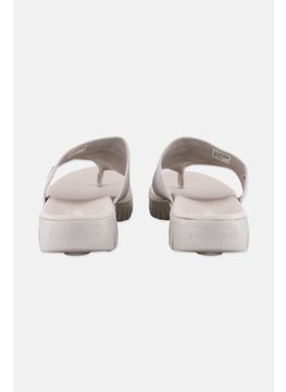 SKECHERS Women Go Walk Charmed Slip On Sandals, Light Grey  - Image 2