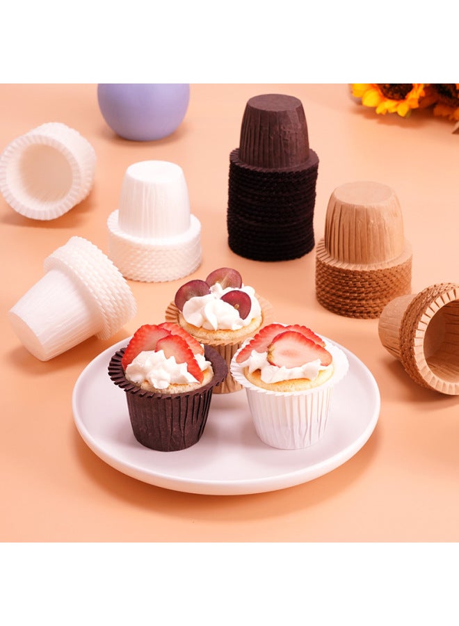 Baking Straw Hat Paper Cup Topper Hat Cupcake Cup Paper Hug Curl High Temperature Mafen Cup-Specifications:Wood - Image 4