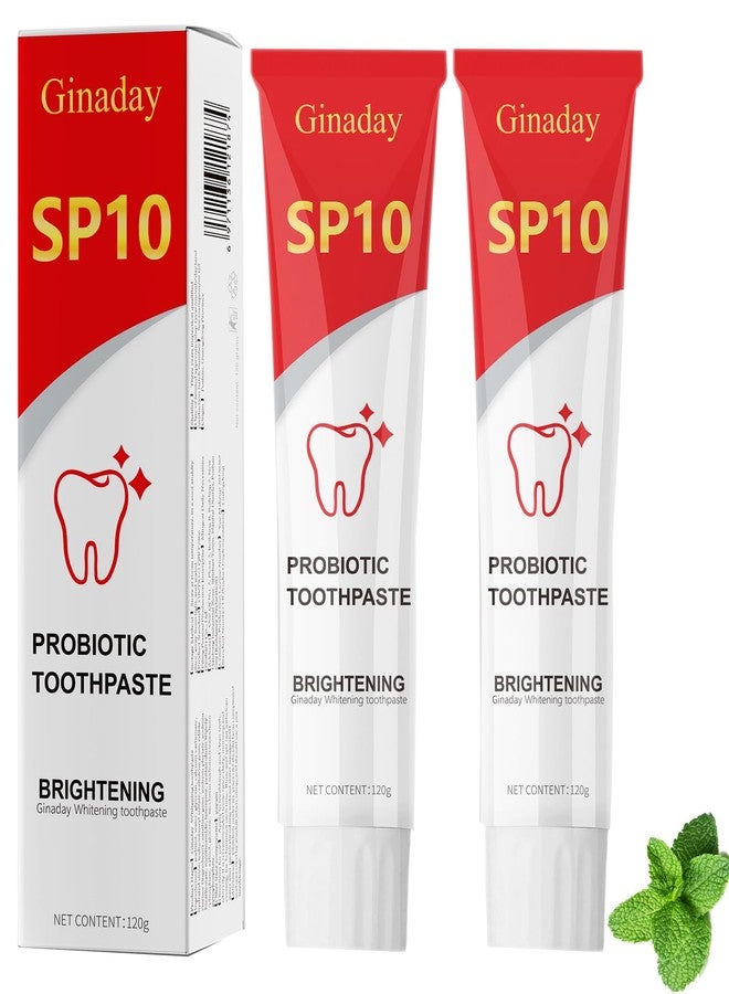 JISKG 2 Pcs SP10 Probiotic Whitening Toothpaste, Deep Cleaning Care Remove Yellow Tooth Stains, with Probiotic Oral Health Management, Fresh Breath. - Image 1