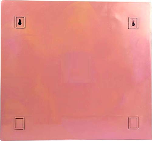 Epraiser Wall Mount Bathroom Cabinet with Rod 2 Mirror Door Toothbrush Holder 8 Shelve_Pink_16 Inch x 17 Inch x 4 Inch - Image 4