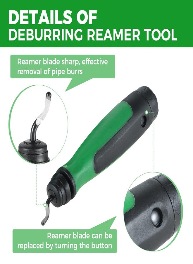 Yetaha Pipe Deburring Reamer Tool Set, Copper PVC Pipe Deburring Plumbing Tools, 1/4" to 1-5/8" Inner Outer Conduit Reamer Deburring Tool with Pen Reamer Burr Remover - Image 5