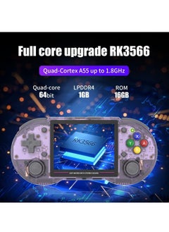 RG353PS Retro Handheld Game Console, Single Linux System with RK3566 Chip, 3.5 Inch IPS Screen, Includes 128G TF Card with 4519 Preinstalled Games, Supports 5G WiFi and 4.2 Bluetooth (Transparent Purp - pzsku/Z45A541F77B05F2DD89C2Z/45/_/1691170780/4c0e6414-f6cb-4448-80aa-ca200814e8e2