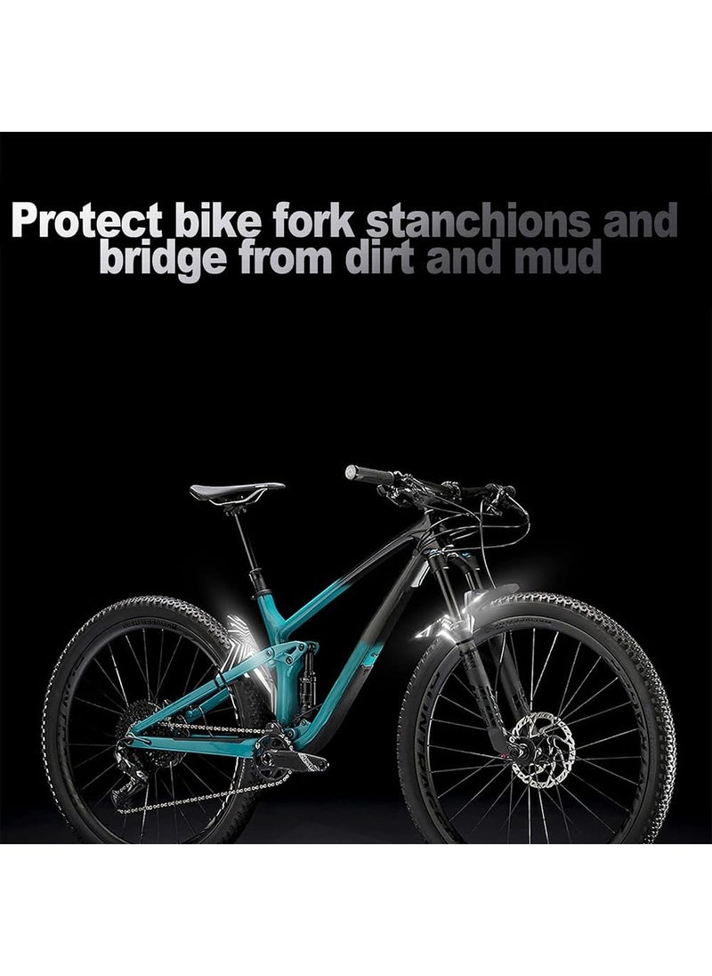 JSCARLIFE JSCARLIFE Mountain Bike Fenders MTB Mud Guard Front and Rear Bicycle Mudguard wite Luminous Effect Adjustable MTB Fender Fits 26 275 29 Plus Size and Fat Bikes  - Image 3