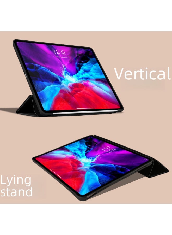 Protective Case For All Ipad Series Tablet Computers Three-fold Side Skin-tone Tpu Soft Shell Solid Color Simple Design-Color:Orange-Applicable Model:IP10 Generation 10.9-2022 - Image 5