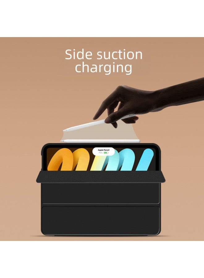 Protective Case For All Ipad Series Tablet Computers Three-fold Side Skin-tone Tpu Soft Shell Solid Color Simple Design-Color:Orange-Applicable Model:IP10 Generation 10.9-2022 - Image 3