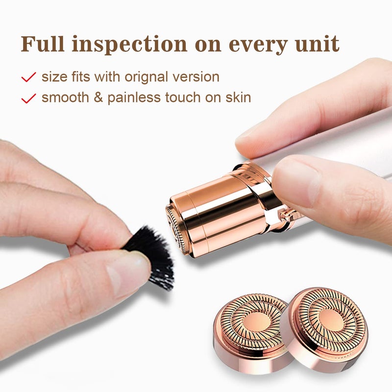 innobeaut Refill for Flawless Replacement Heads Compatible with Finishing Touch Flawless Facial Hair Removal tool for Women As Seen On TV, 8-pc Pack - Image 4