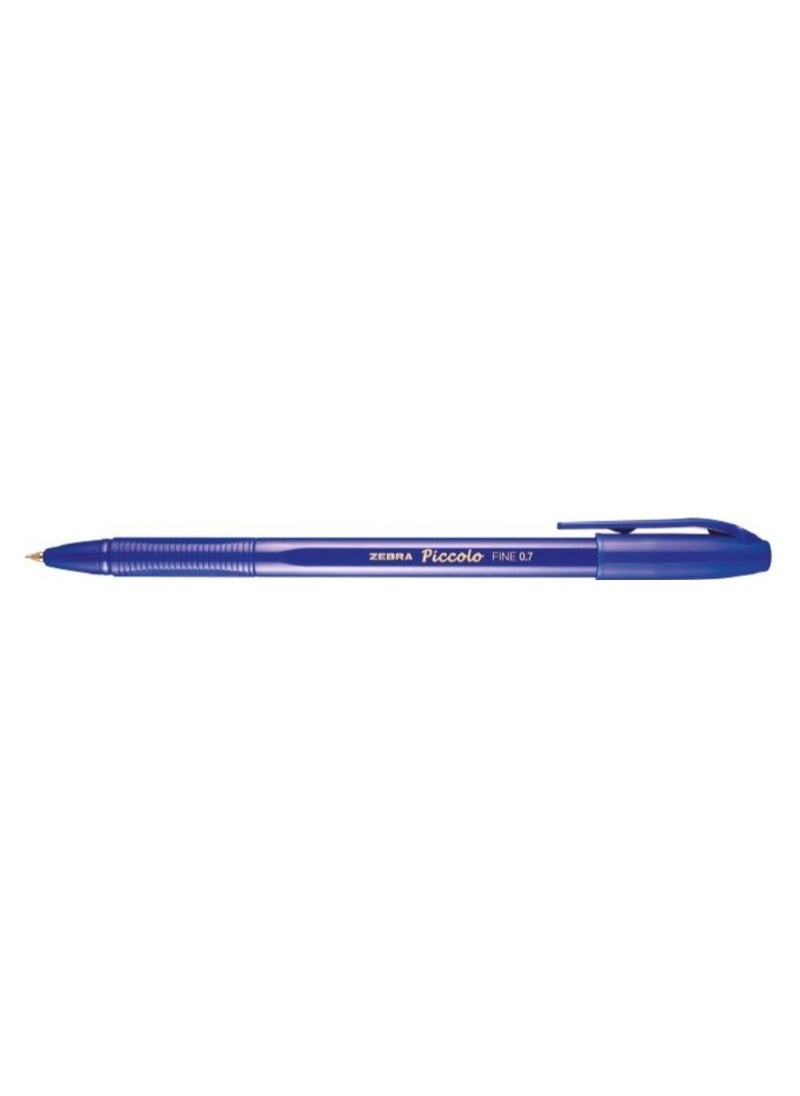 ZEBRA Piccolo Ball Pen Blue Ink 0.7mm Pack of 22  - Image 2