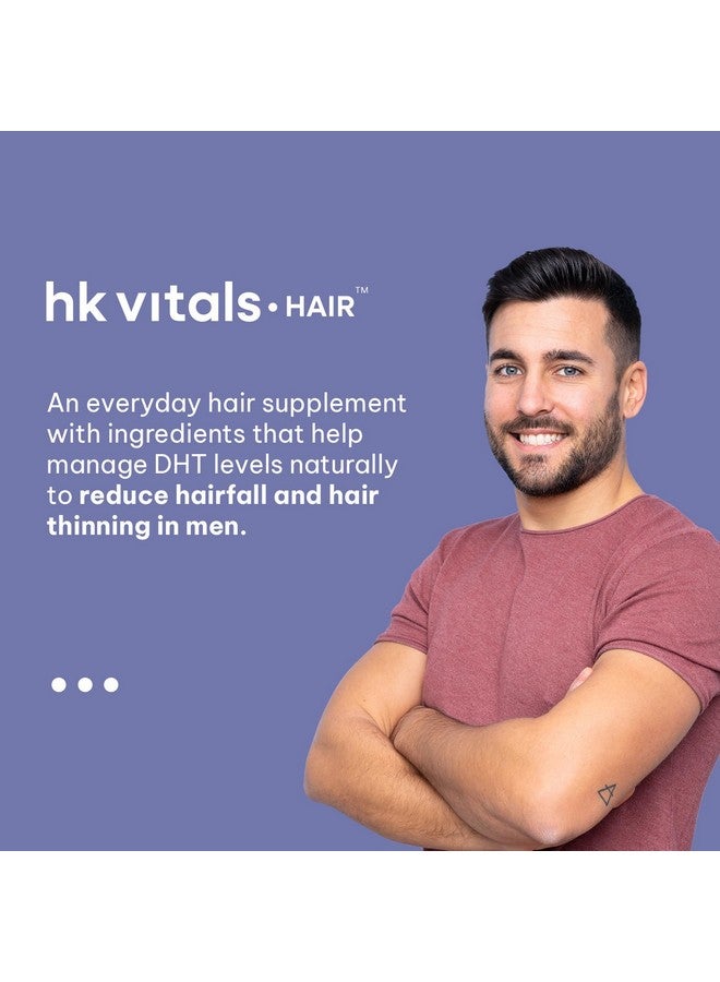 HEALTHKART هيلث كارت hk فيتالس مثبط DHT مع البيوتين (60 قرص) | نبات القراص وبروتين الصويا | يساعد في تقليل تساقط الشعر، يحفز نمو الشعر - Image 5