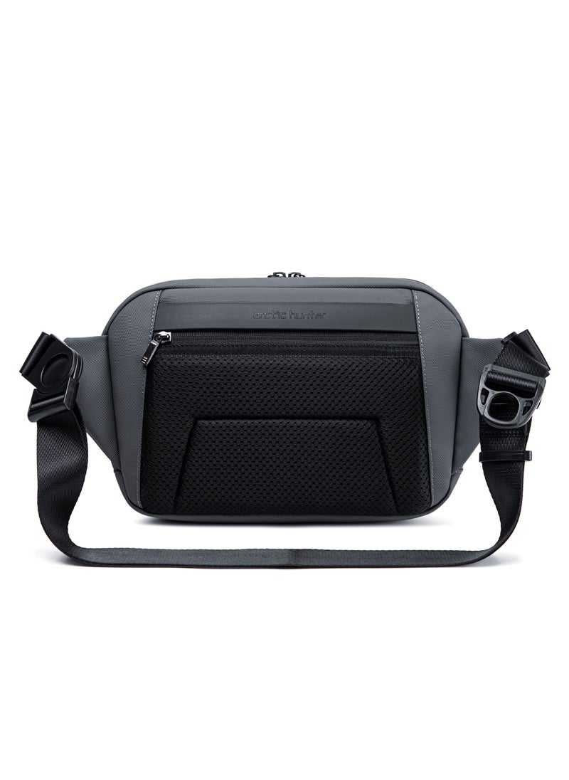 ARCTIC HUNTER Stylish Crossbody Bag Anti Theft Water Repellent Chest Bag for Men Women on Shopping Travel Office Hiking Y00561 Grey  - Image 4