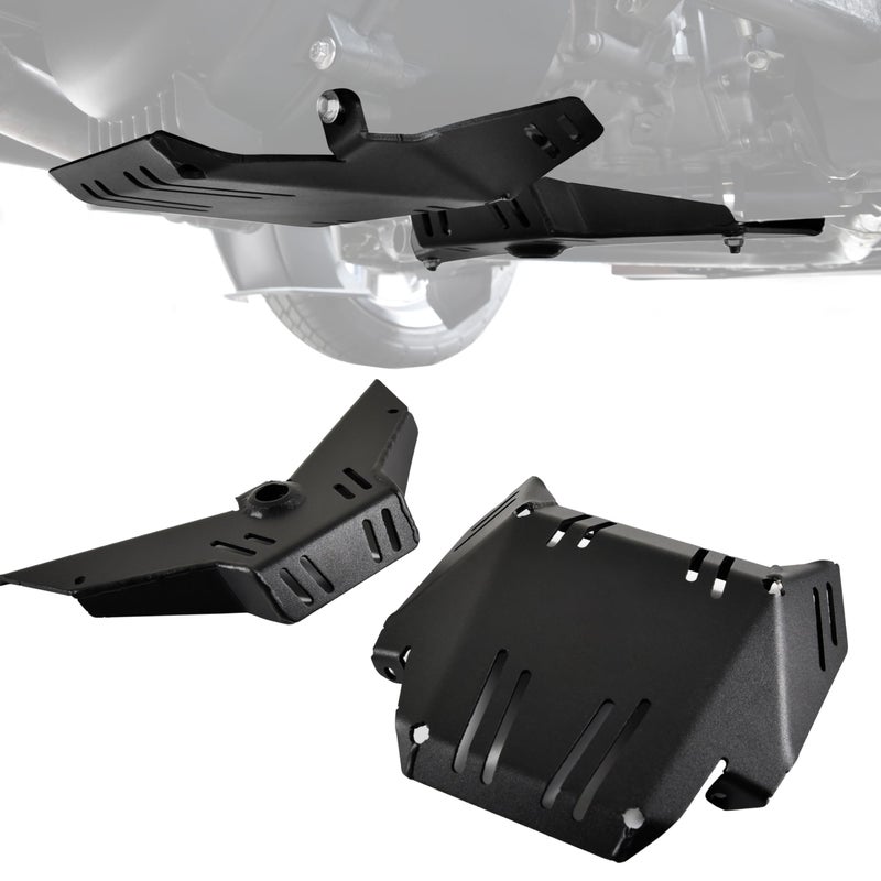 SLORIMOD Aluminum Lower Skid Plate Kit for Can-Am Ryker, Lower Radiator Protector Plate Splash Guard for Can-Am Ryker 600 900 Sport & Ryker Rally Edition All Models Accessories, Replace #219401251 - Image 1