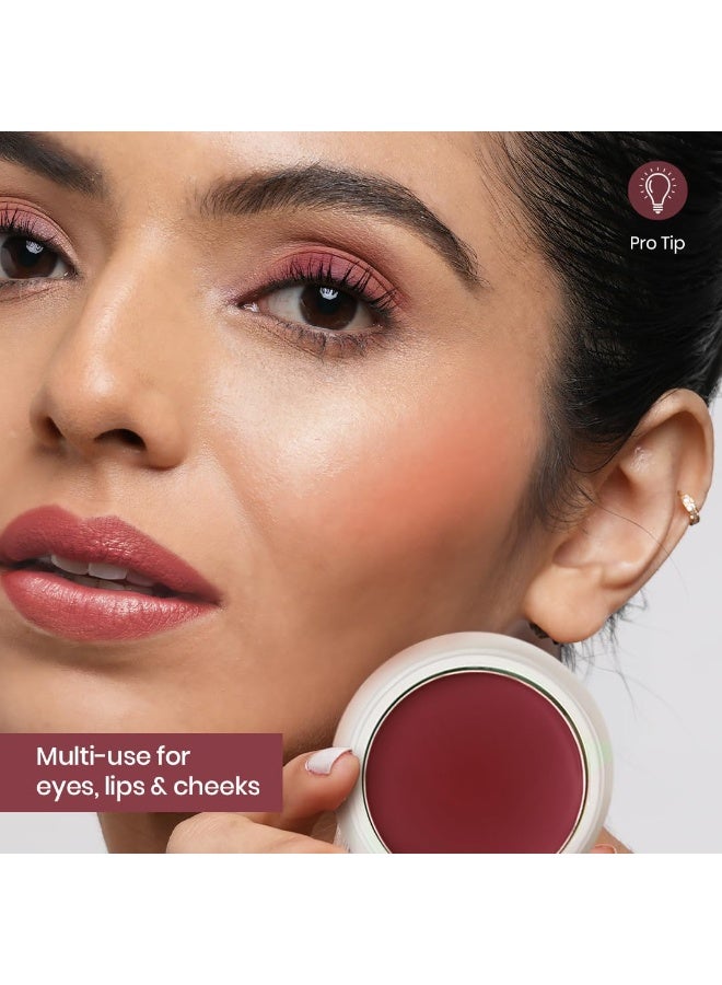 INSIGHT Cosmetics Blusher - Dusty Rose| Dewy Finish|Infused with Vitamin E| Multi Use |Super Pigmented -3.5g - Image 4