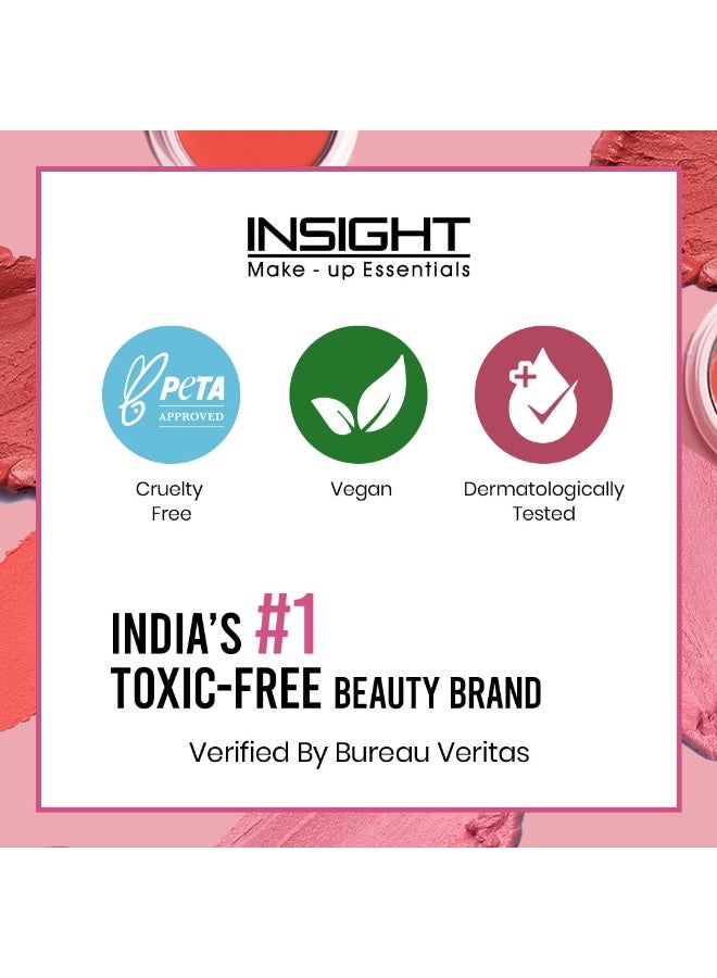 INSIGHT Cosmetics Blusher - Dusty Rose| Dewy Finish|Infused with Vitamin E| Multi Use |Super Pigmented -3.5g - Image 3