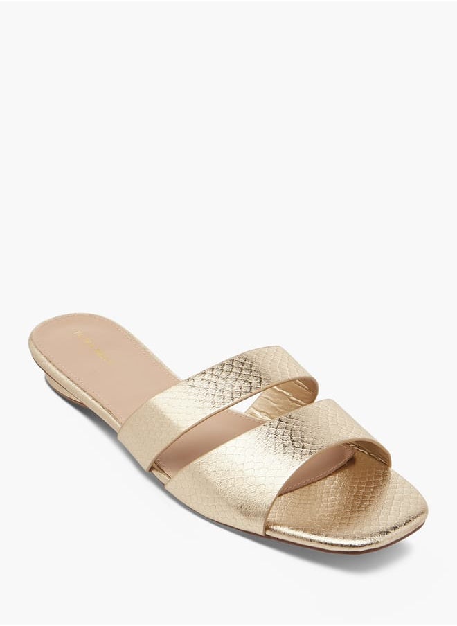 Flora Bella By Shoexpress Women Textured Slip-On Sandals  - Image 2