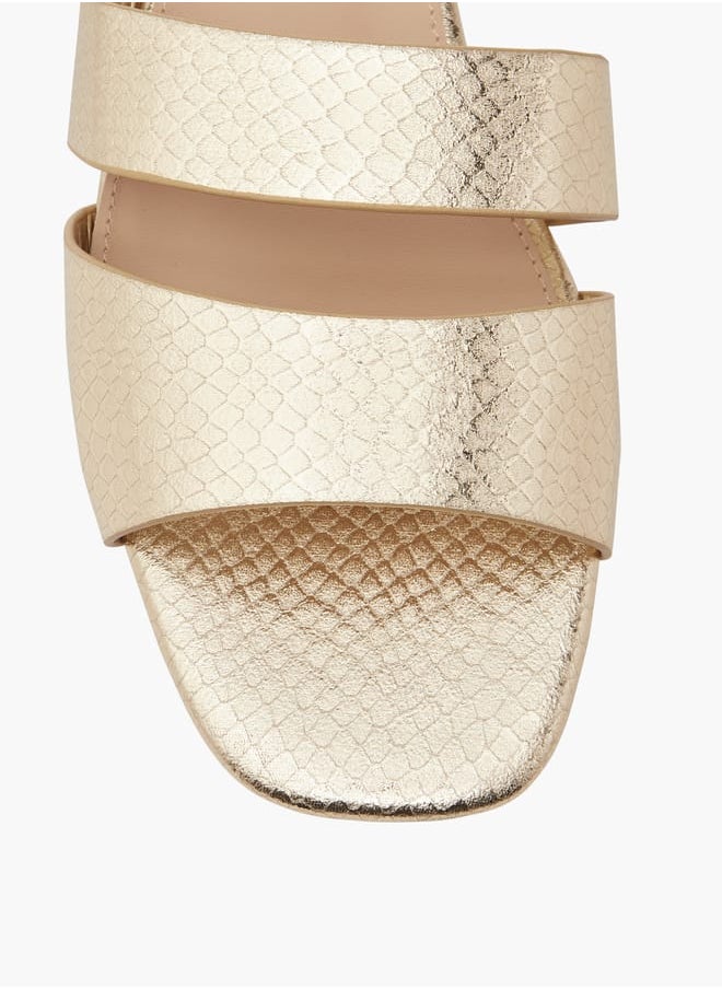 Flora Bella By Shoexpress Women Textured Slip-On Sandals  - Image 4