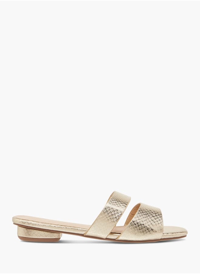 Flora Bella By Shoexpress Women Textured Slip-On Sandals  - Image 3