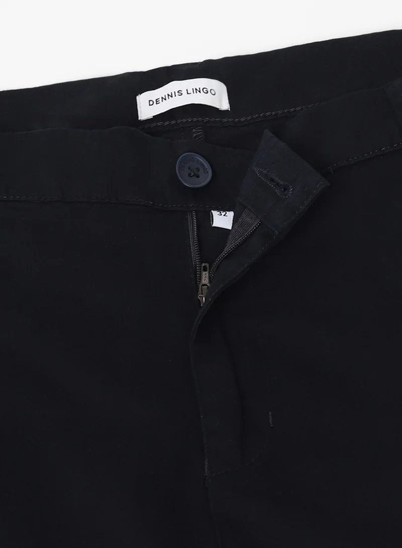 Dennis Lingo Navy Cargo Trousers for Men, Slim Fit, Cotton Lycra