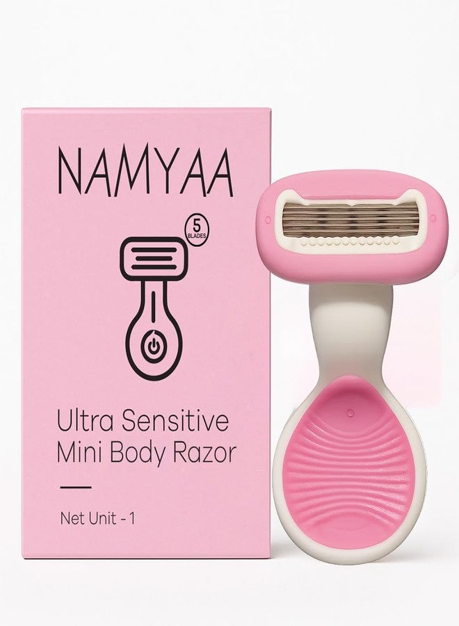 Qraa Namyaa Ultra Sensitive Mini Body Razor For Women | 2x Smoother And Long Lasting | Curve-Friendly, Smooth & Hassle-Free | 5 Blades | Pack of 1 - Image 1
