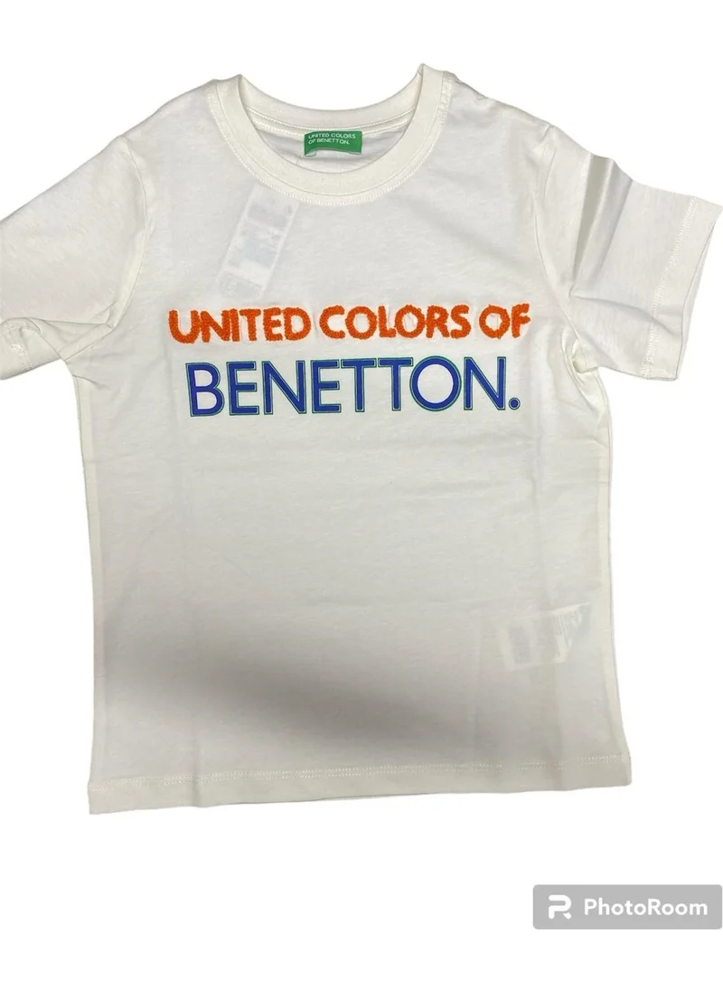 بينيتون Boy's T-Shirt BNT-B21361-002