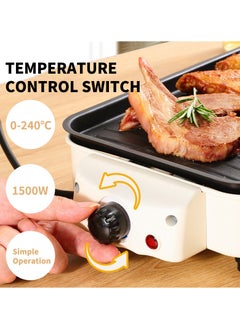 YQbest 2-In-1 Portable Multifunctional Electric BBQ Grill Smokeless Non-Stick Roasting Barbecue Grill For Family  - Image 4