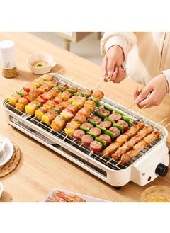YQbest 2-In-1 Portable Multifunctional Electric BBQ Grill Smokeless Non-Stick Roasting Barbecue Grill For Family  - Image 2