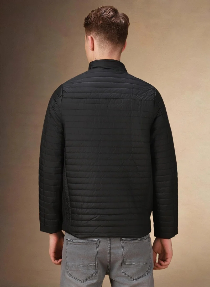 دينيس لينغو جاكيت رجالي أسود بوليستر عادي