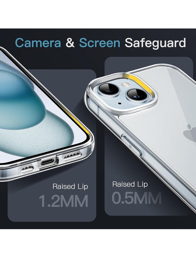 بورتوني جراب ماج سيف لهاتف iPhone 15 متوافق مع الشحن اللاسلكي، جراب نحيف مقاوم للصدمات لهاتف iPhone 15 مقاس 6.1 بوصة - Image 3