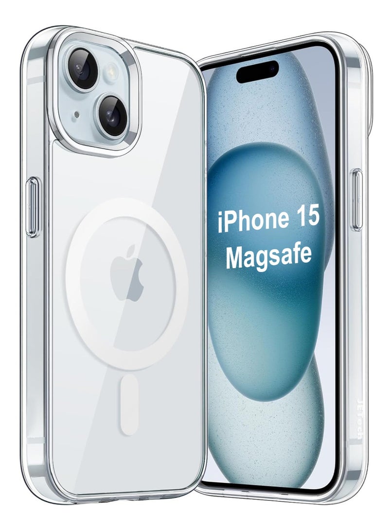 بورتوني جراب ماج سيف لهاتف iPhone 15 متوافق مع الشحن اللاسلكي، جراب نحيف مقاوم للصدمات لهاتف iPhone 15 مقاس 6.1 بوصة - Image 1