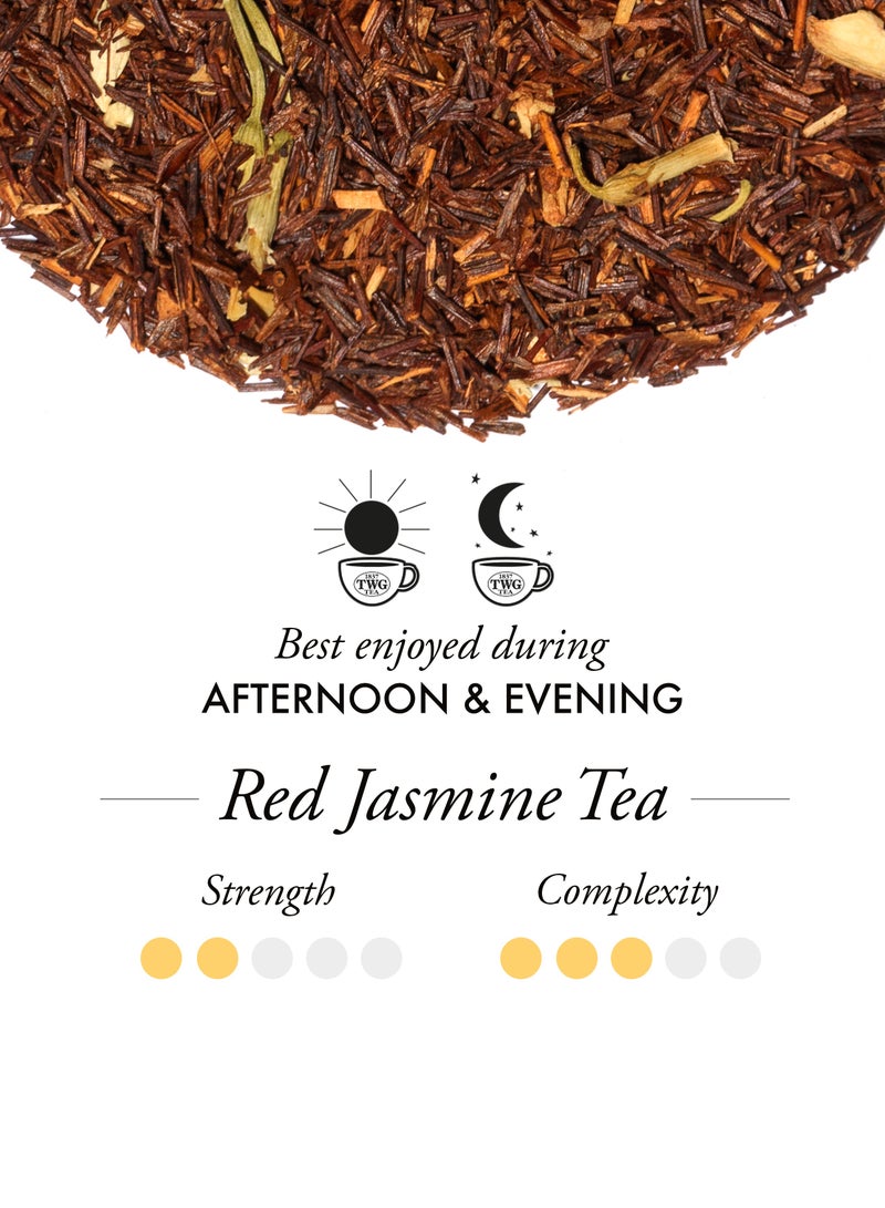 TWG Tea Red Jasmine Tea | Rooibos Tea | Jasmine Flower | 15 Hand Sewn Cotton Teabags | Gift Set - Image 2