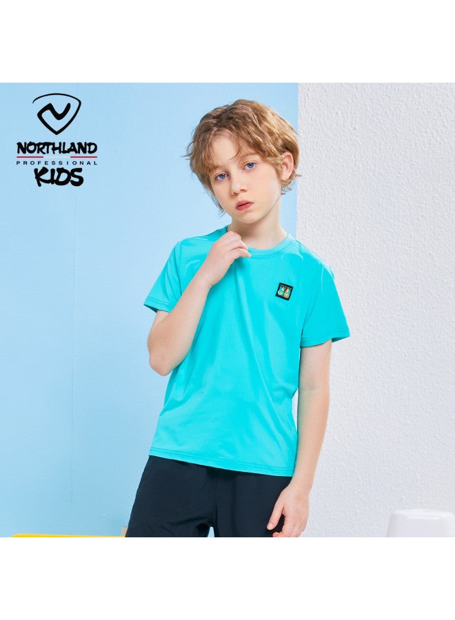 NorthLand Boys' Summer Short Sleeve T-shirt, Casual Loose Fit Sporty Top For Kids - Image 3