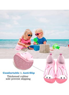 TAPIT Water Shoes Kids Kids Boys Girls Beach Shoes Kids Beach Swim Shoes Non Slip Toddler Kids Aqua Socks Quick Dry Barefoot Aqua Socks for Swinmming Pool Beach Outdoor (Pink Rabbit)  - Image 3